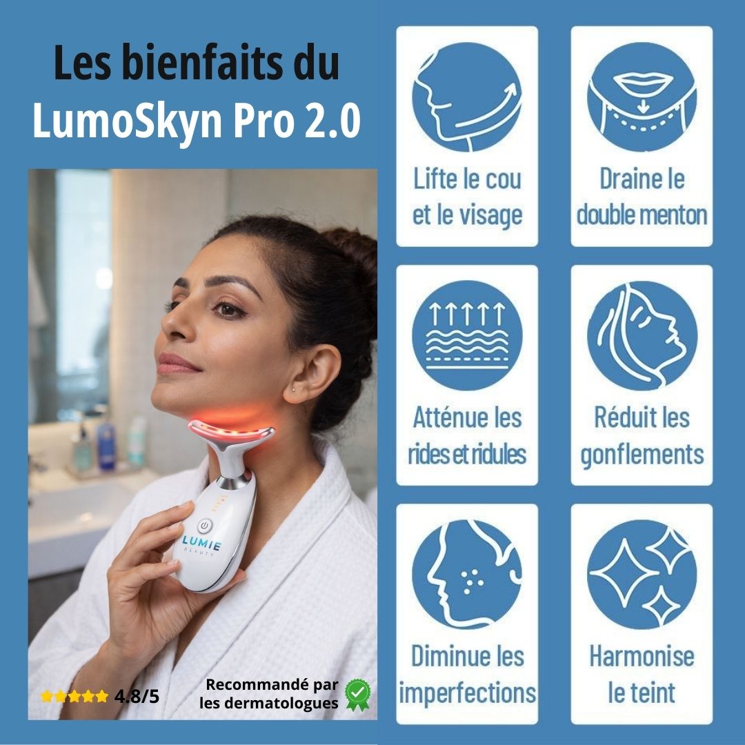 LumoSkyn Pro 2.0™ - Sculpteur Visage et Cou